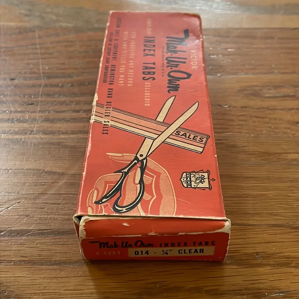 Vintage Victor Mak-Ur-Own Index Tabs